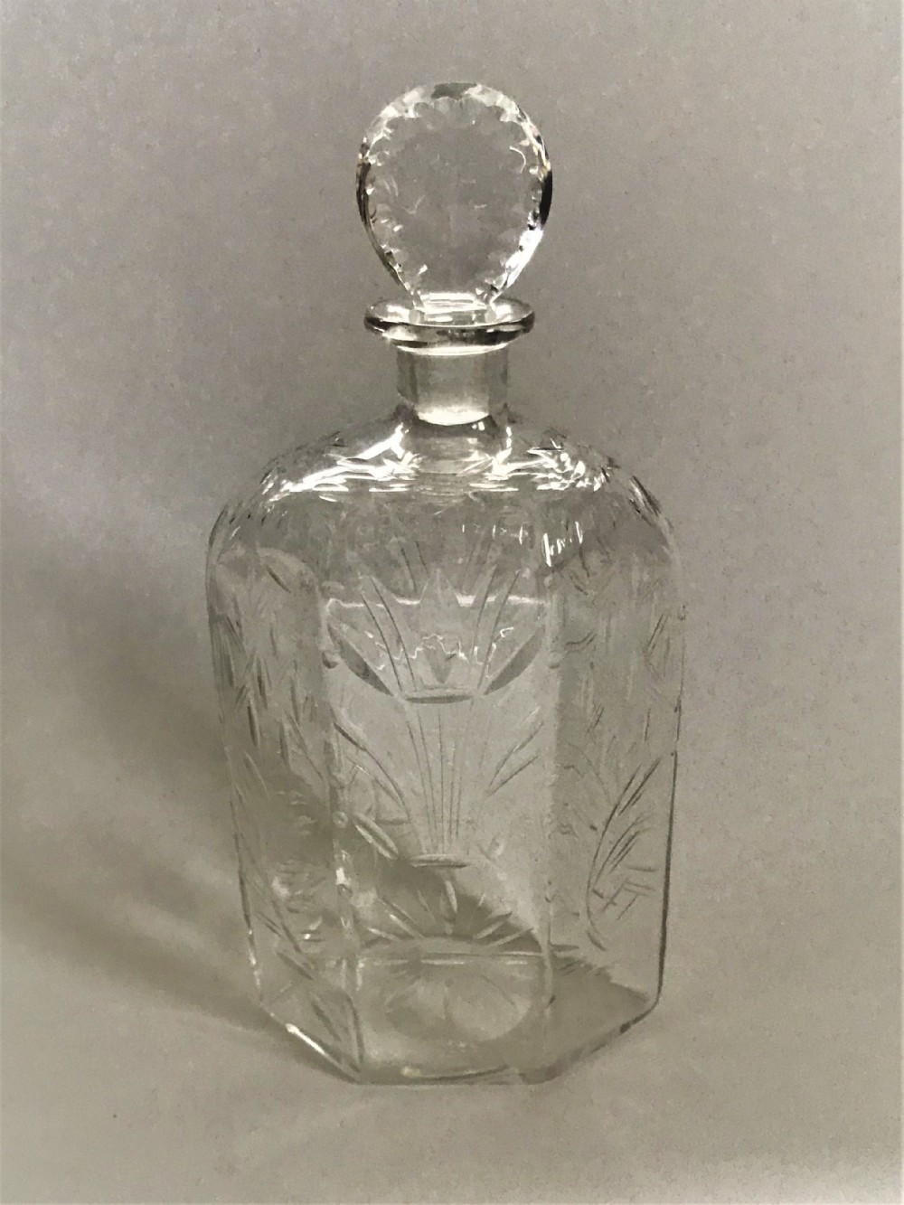A gorgeous Whitefriars intaglio cut decanter