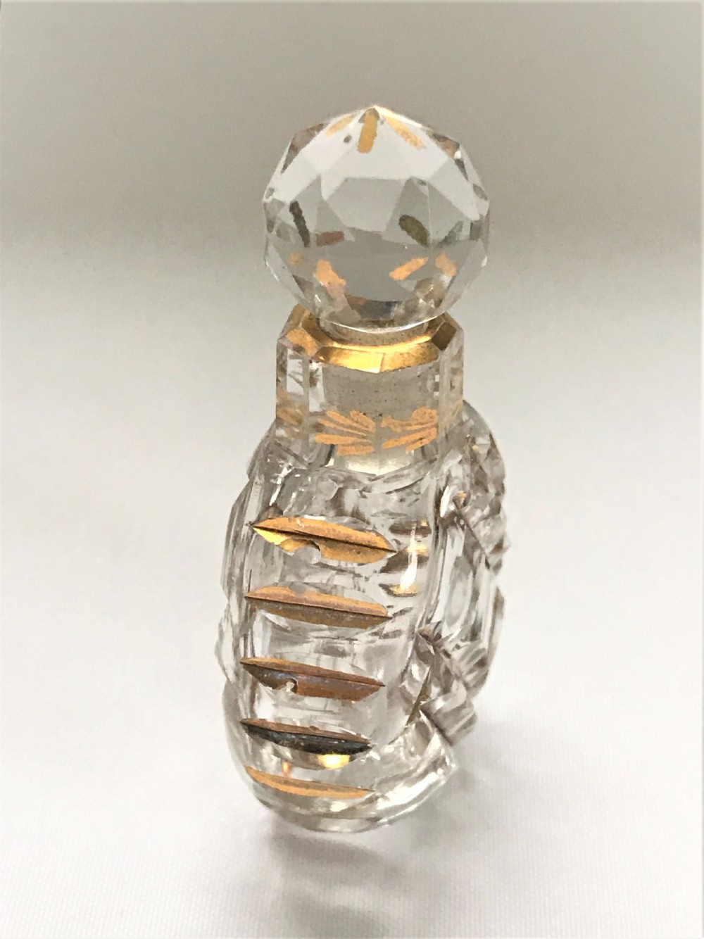 A charming French cut & gilded scent bottle View II