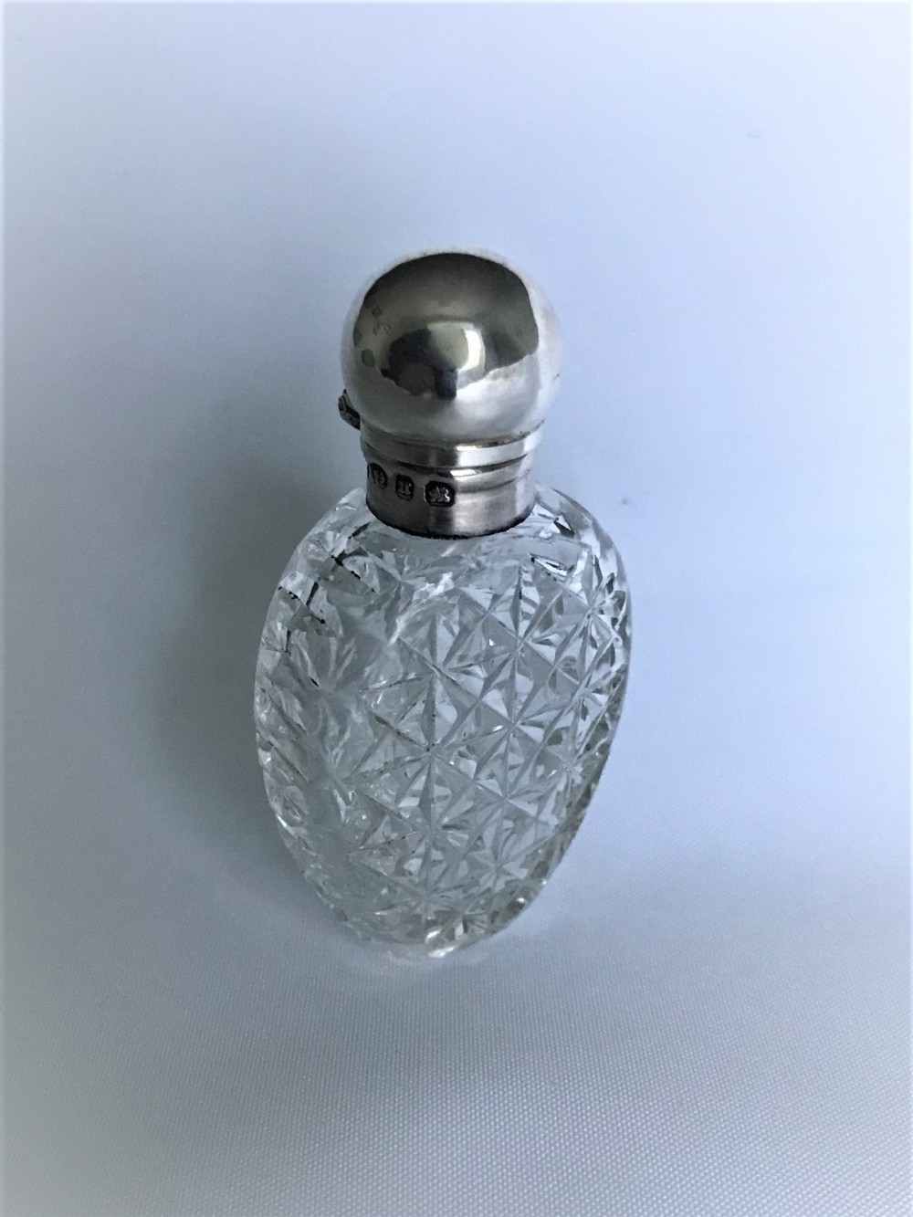 A delightful Victorian Silver Mounted Scent Bottle