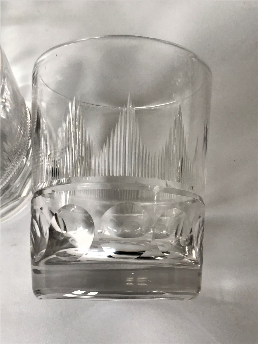 A fabulous pair of mid Victorian cut glass Whisky tumblers View IV