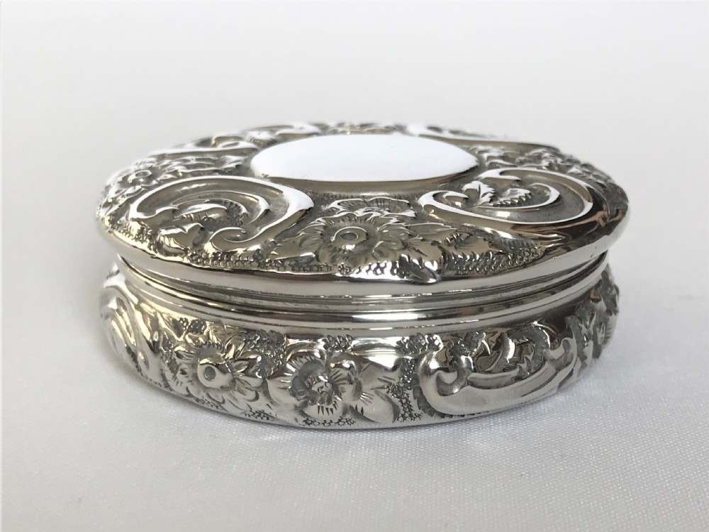 A large late Victorian silver pill box View II