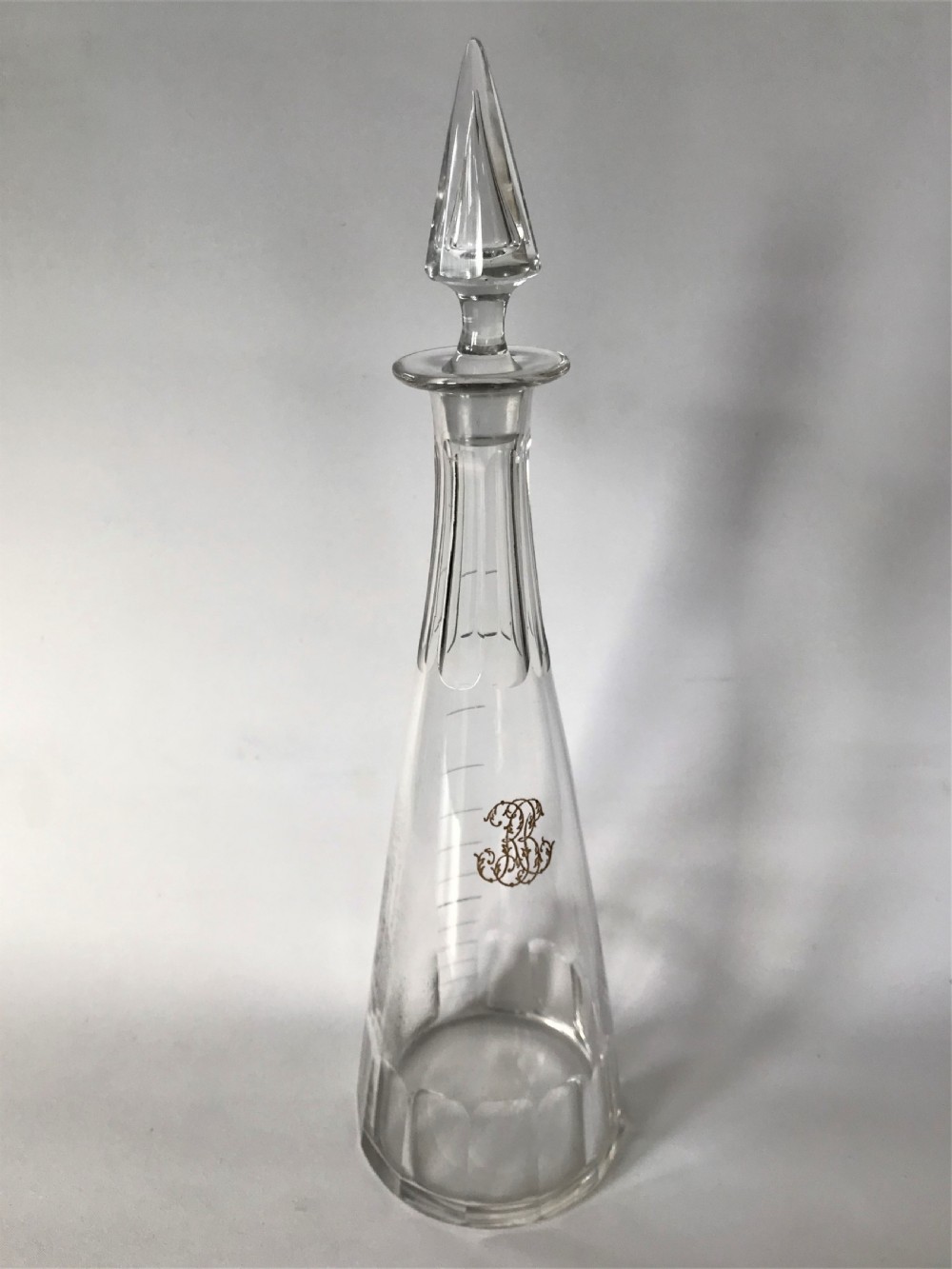 A gorgeous Victorian cut glass liqueur decanter