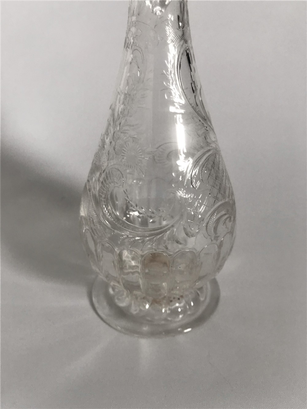 A Stevens & Williams intaglio cut liqueur decanter View II