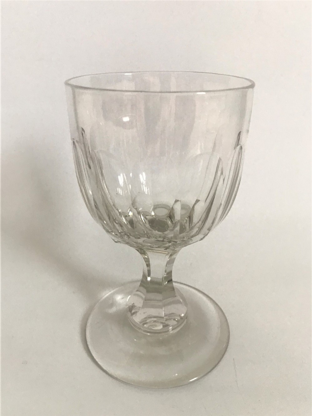 A substantial Victorian cut glass rummer