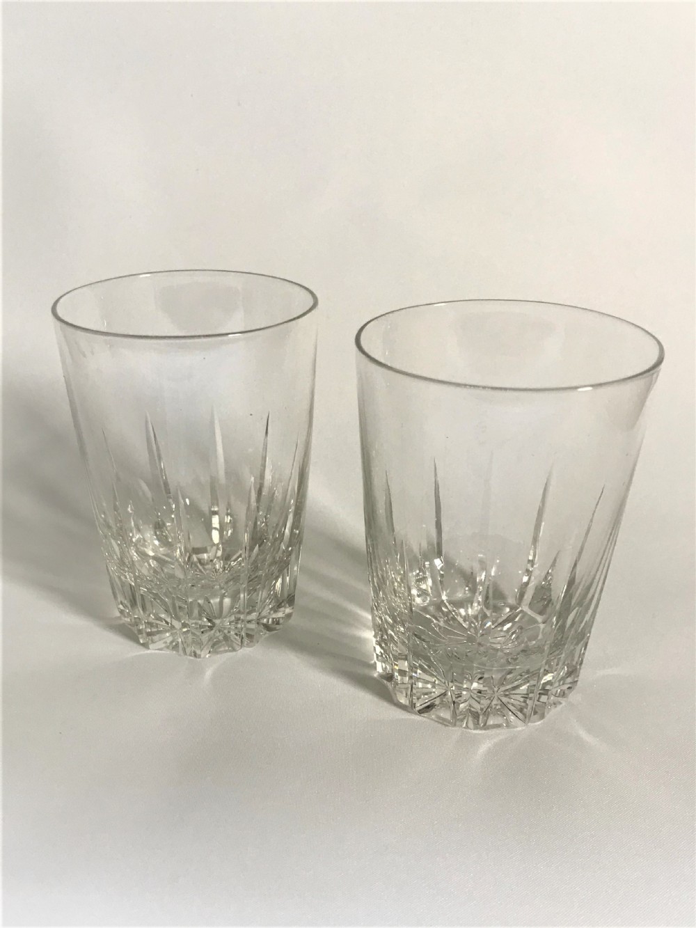 A fine pair of mid Victorian cut Whisky tumblers