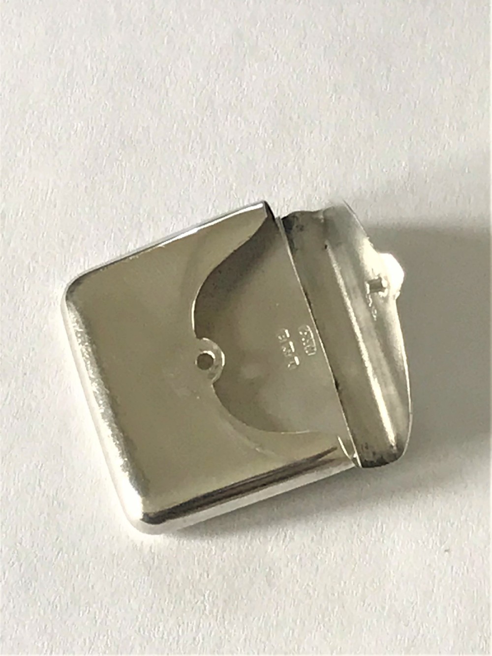 An early George V novelty silver stamp envelope View V