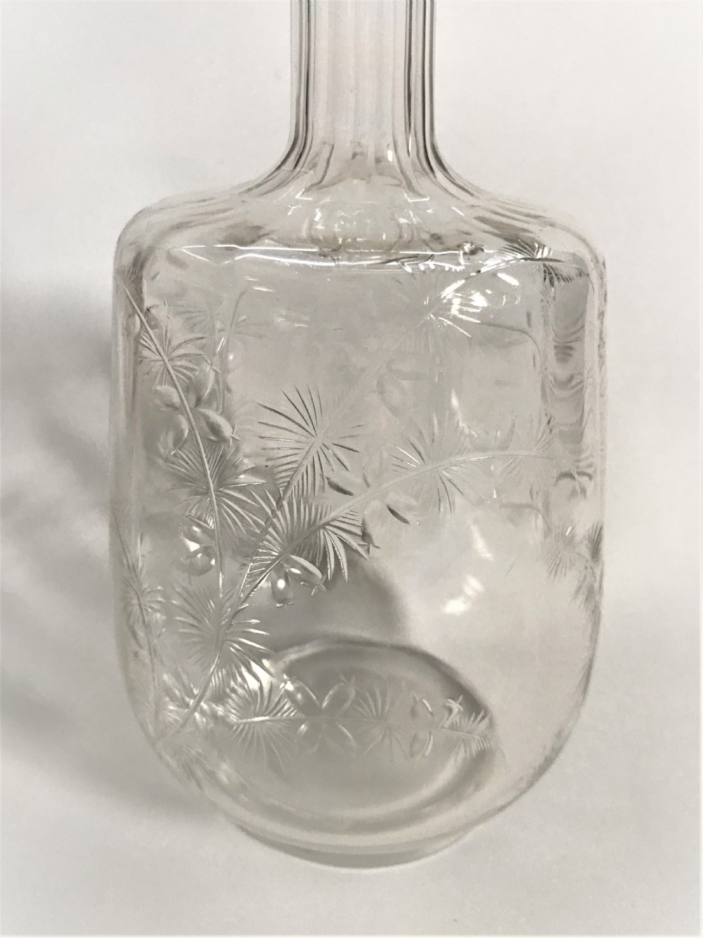 A gorgeous late Victorian intaglio cut decanter View II