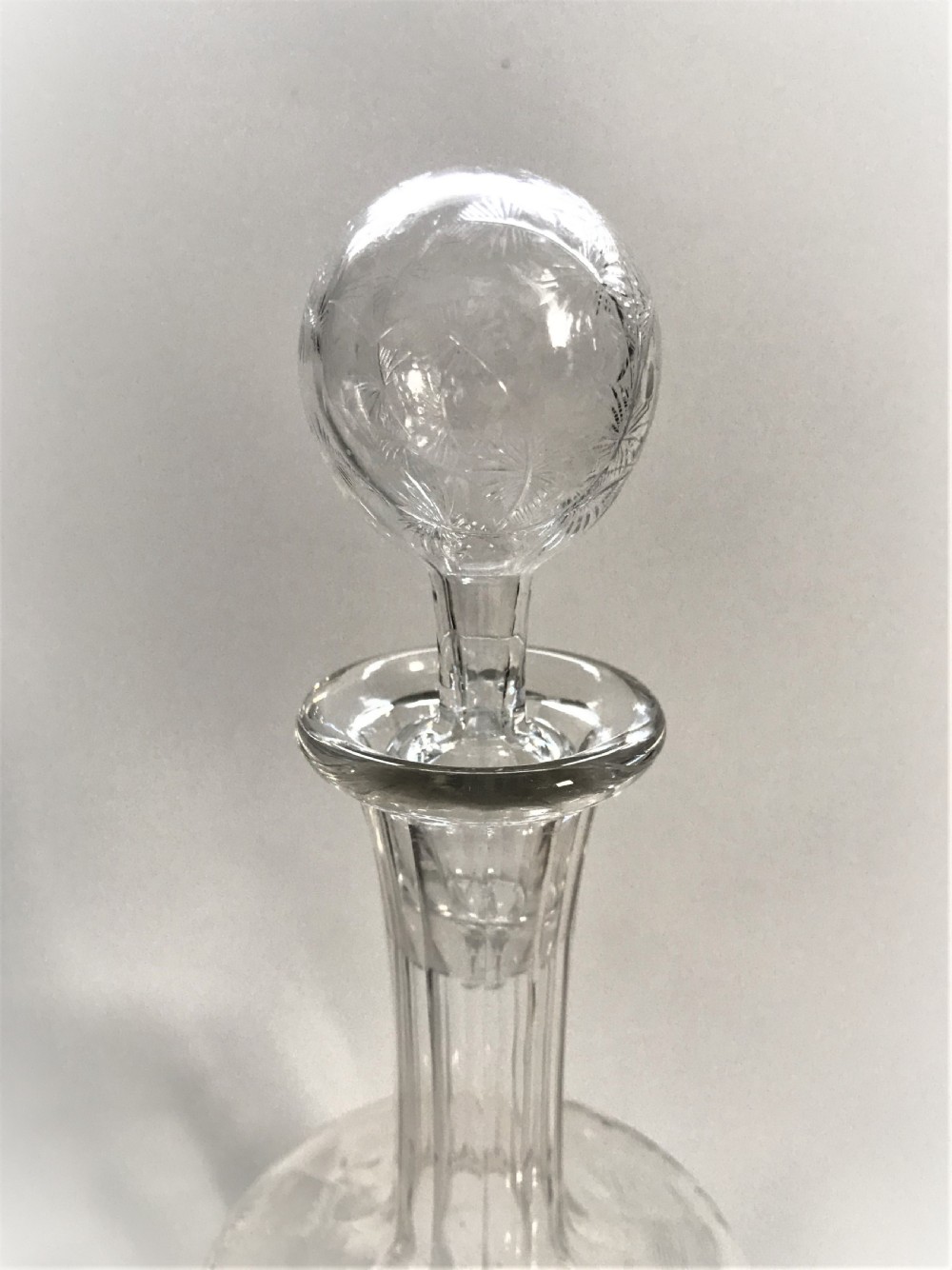 A gorgeous late Victorian intaglio cut decanter View IV
