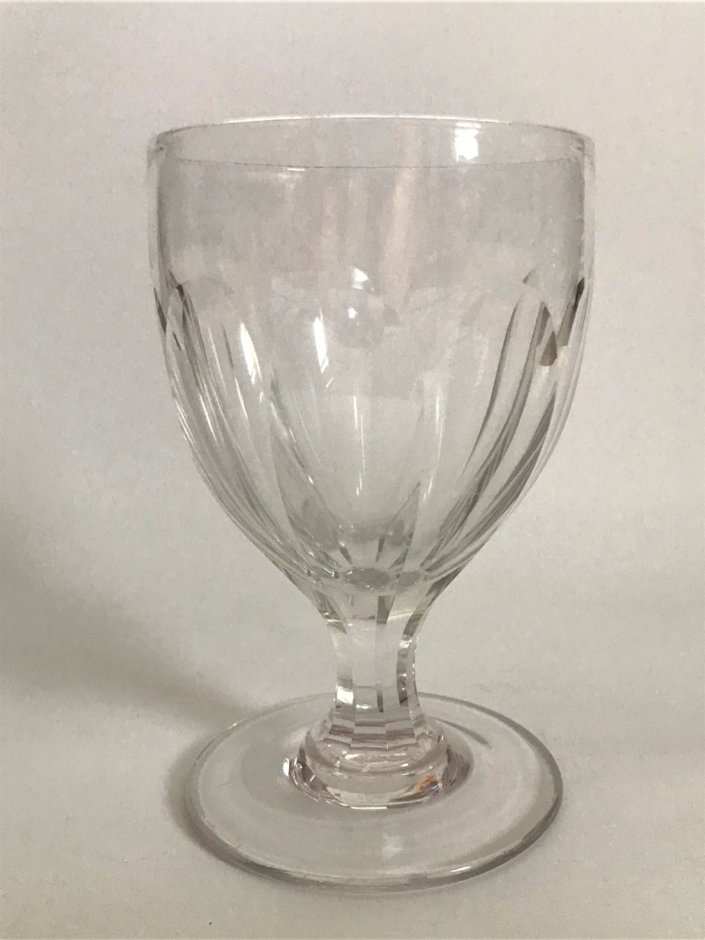 A good slice cut Victorian rummer