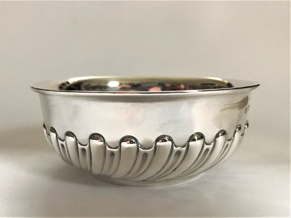 A charming Victorian half fluted silver bowl