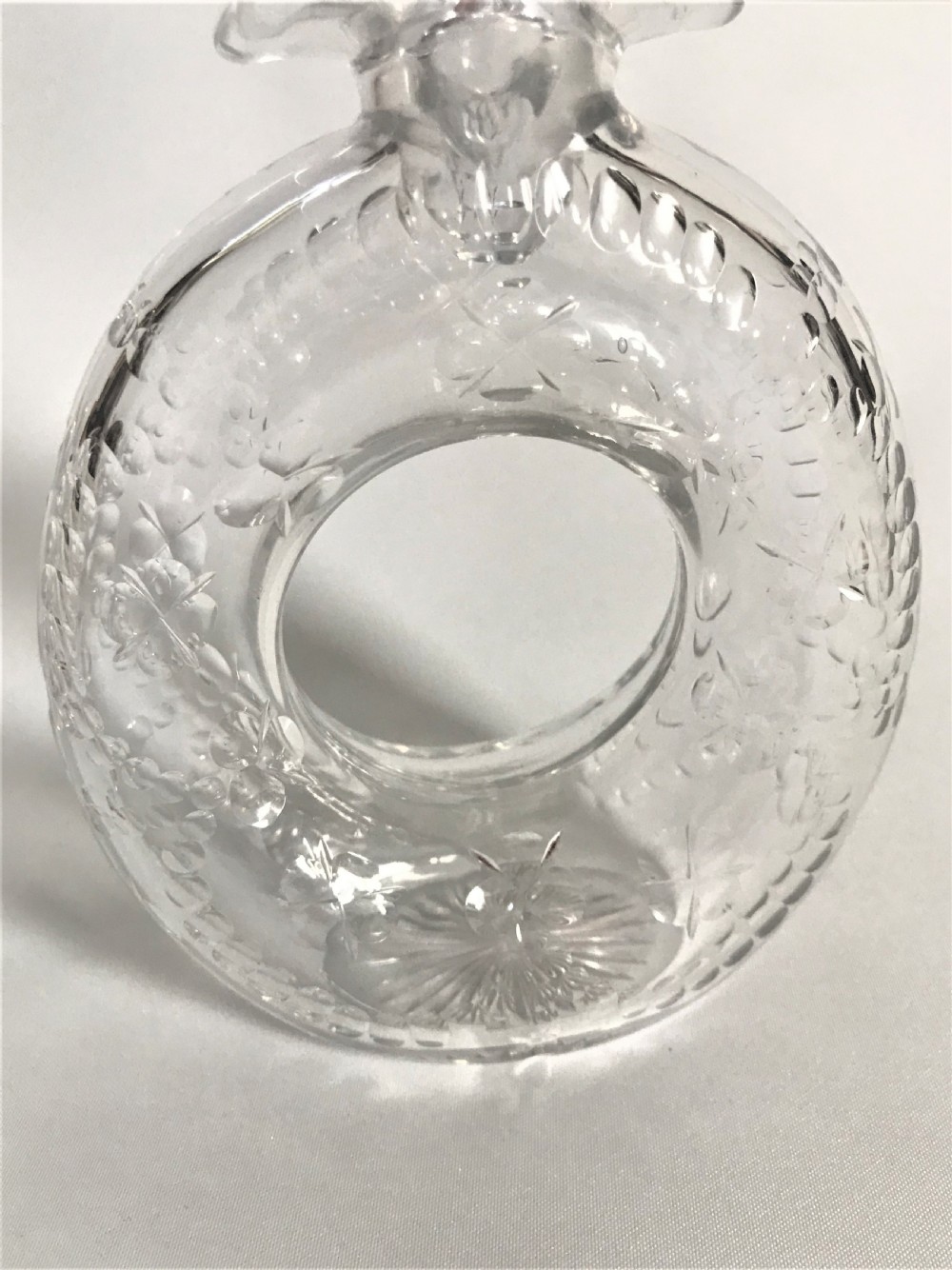 An outstanding Stevens & Williams 'lifebuoy' decanter View III