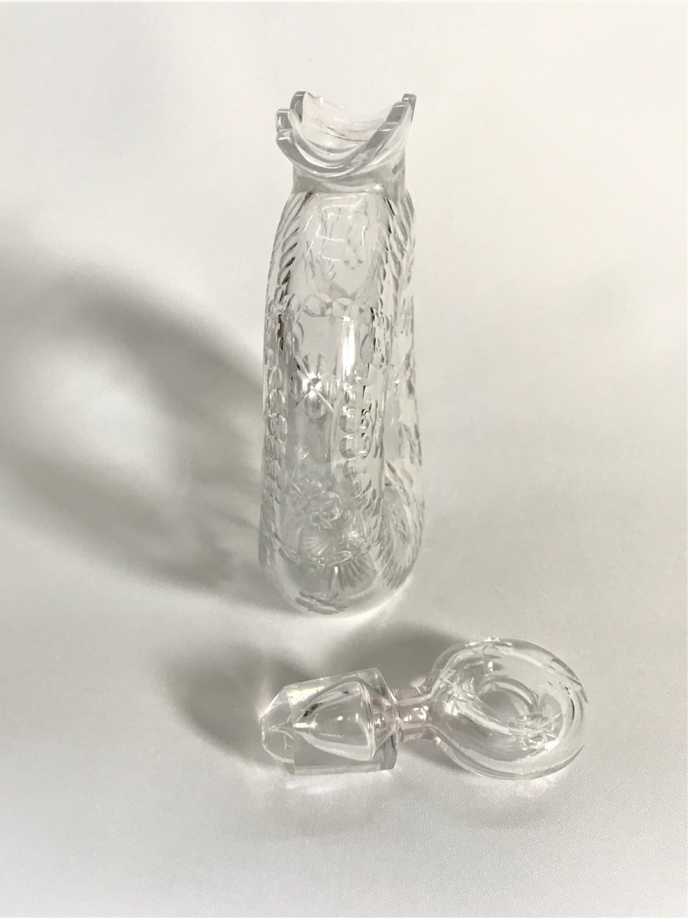An outstanding Stevens & Williams 'lifebuoy' decanter View V