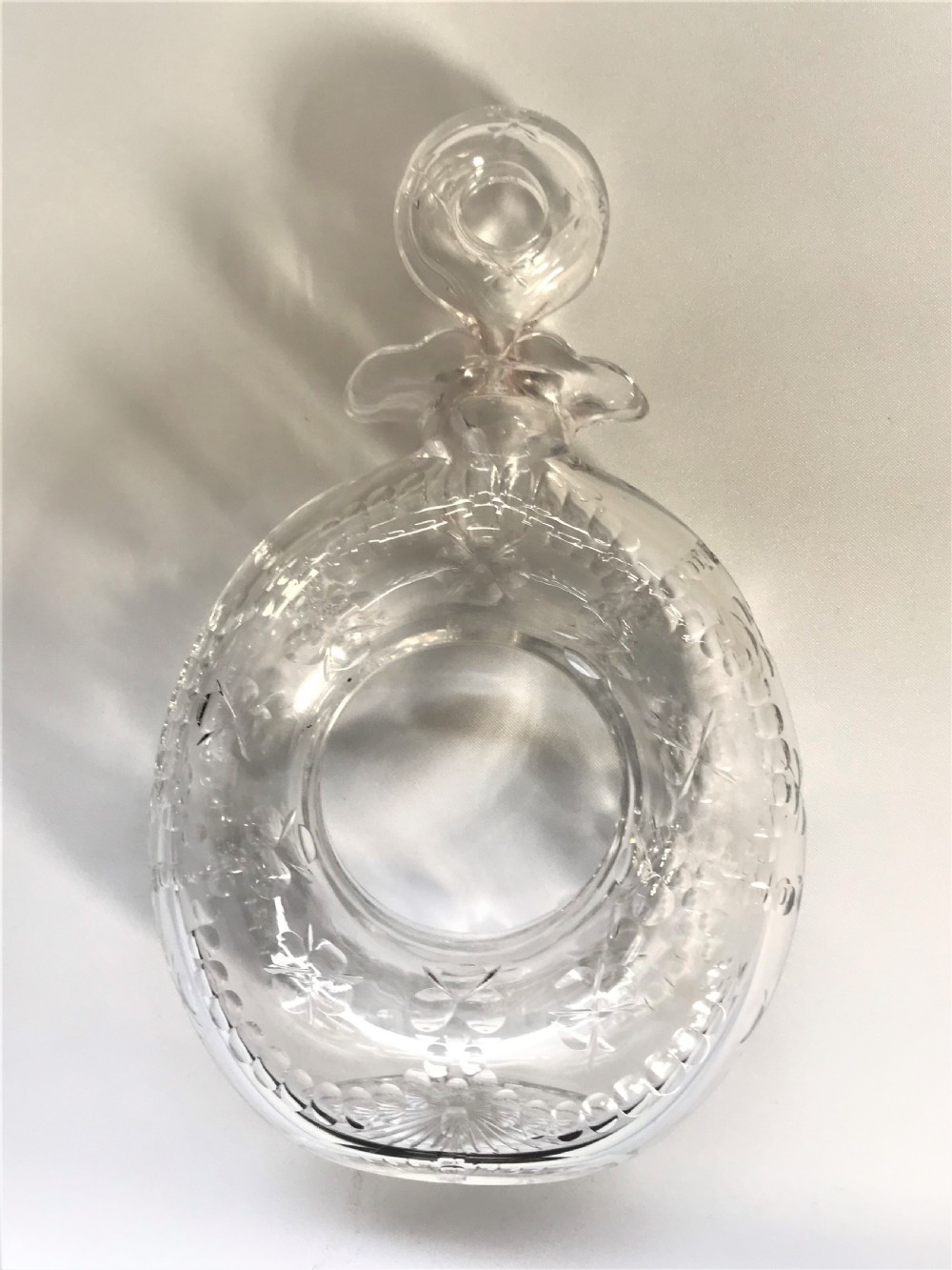An outstanding Stevens & Williams 'lifebuoy' decanter View VII