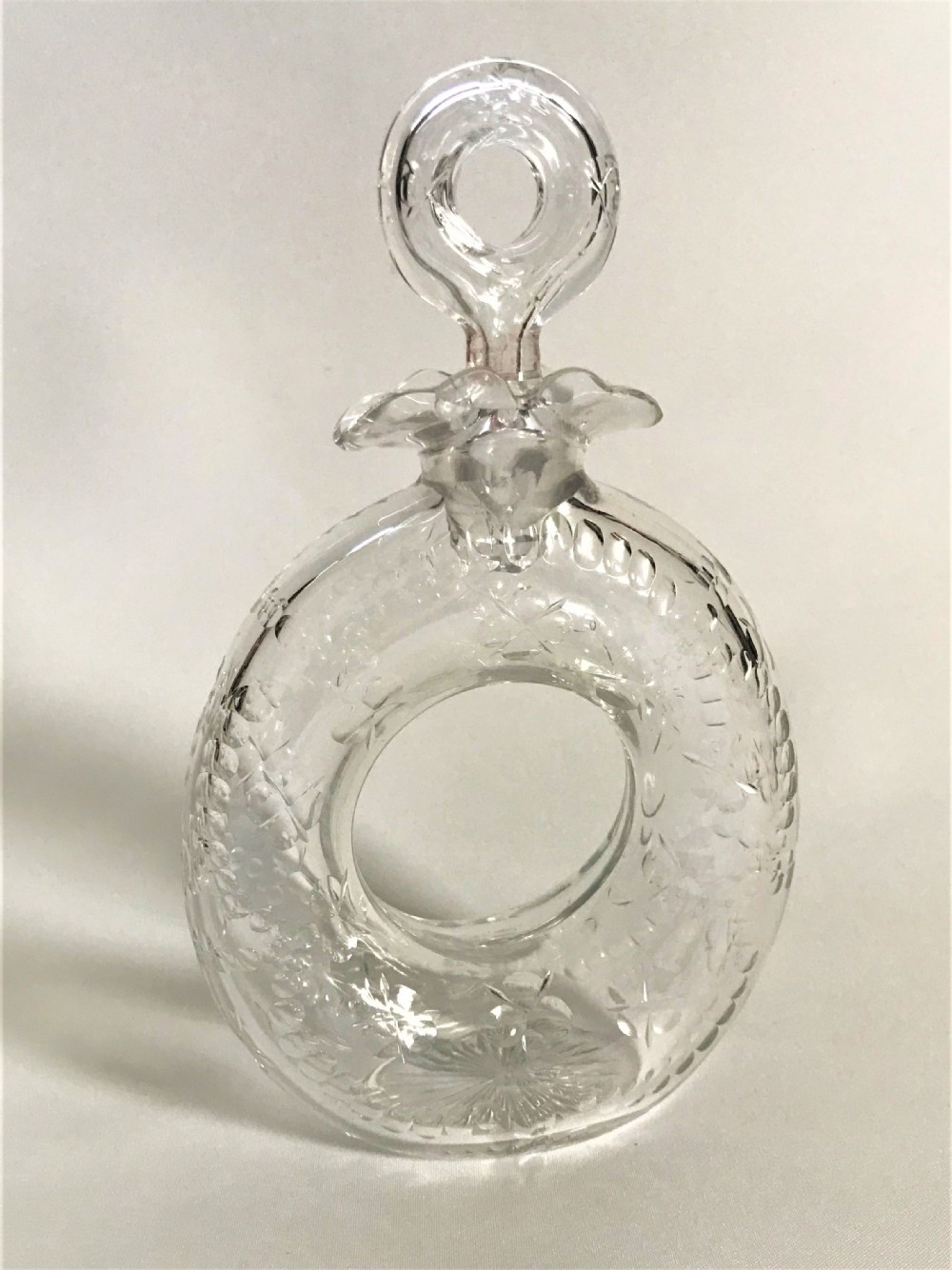 An outstanding Stevens & Williams 'lifebuoy' decanter