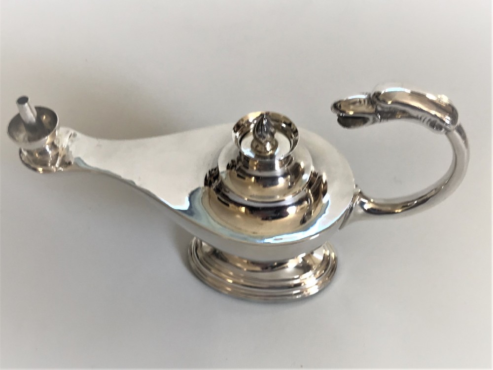A Chester silver Aladdins Lamp table lighter View II