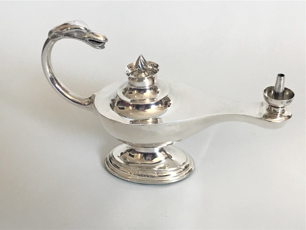 A Chester silver Aladdins Lamp table lighter View VI