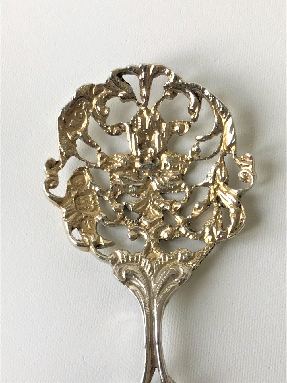 A Petite Victorian William Comyns Silver Caddy Spoon View III