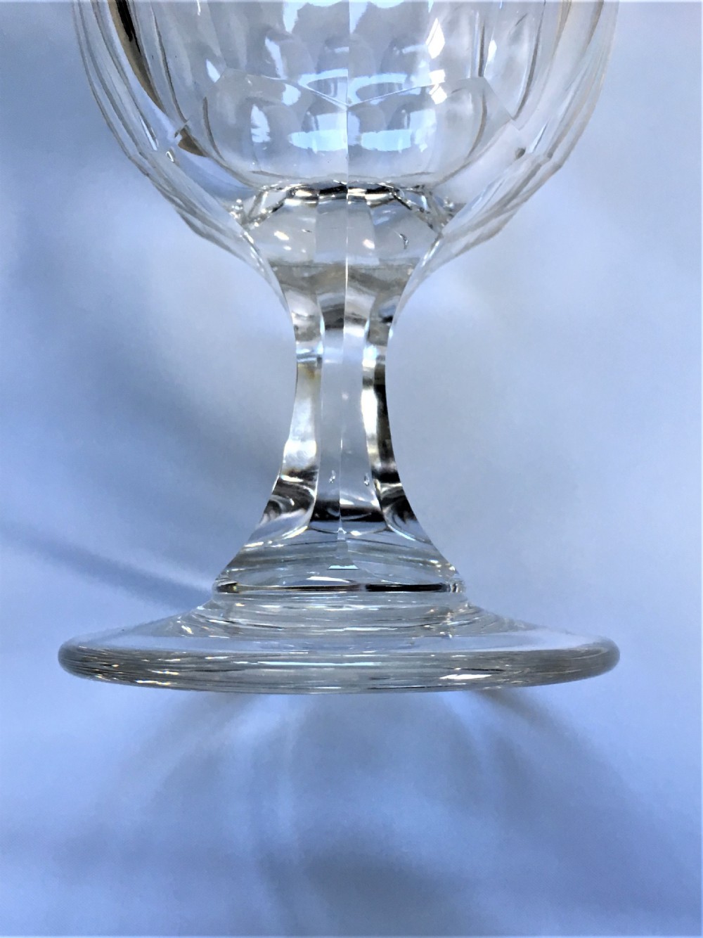 A large pair of Victorian cut glass rummers View V