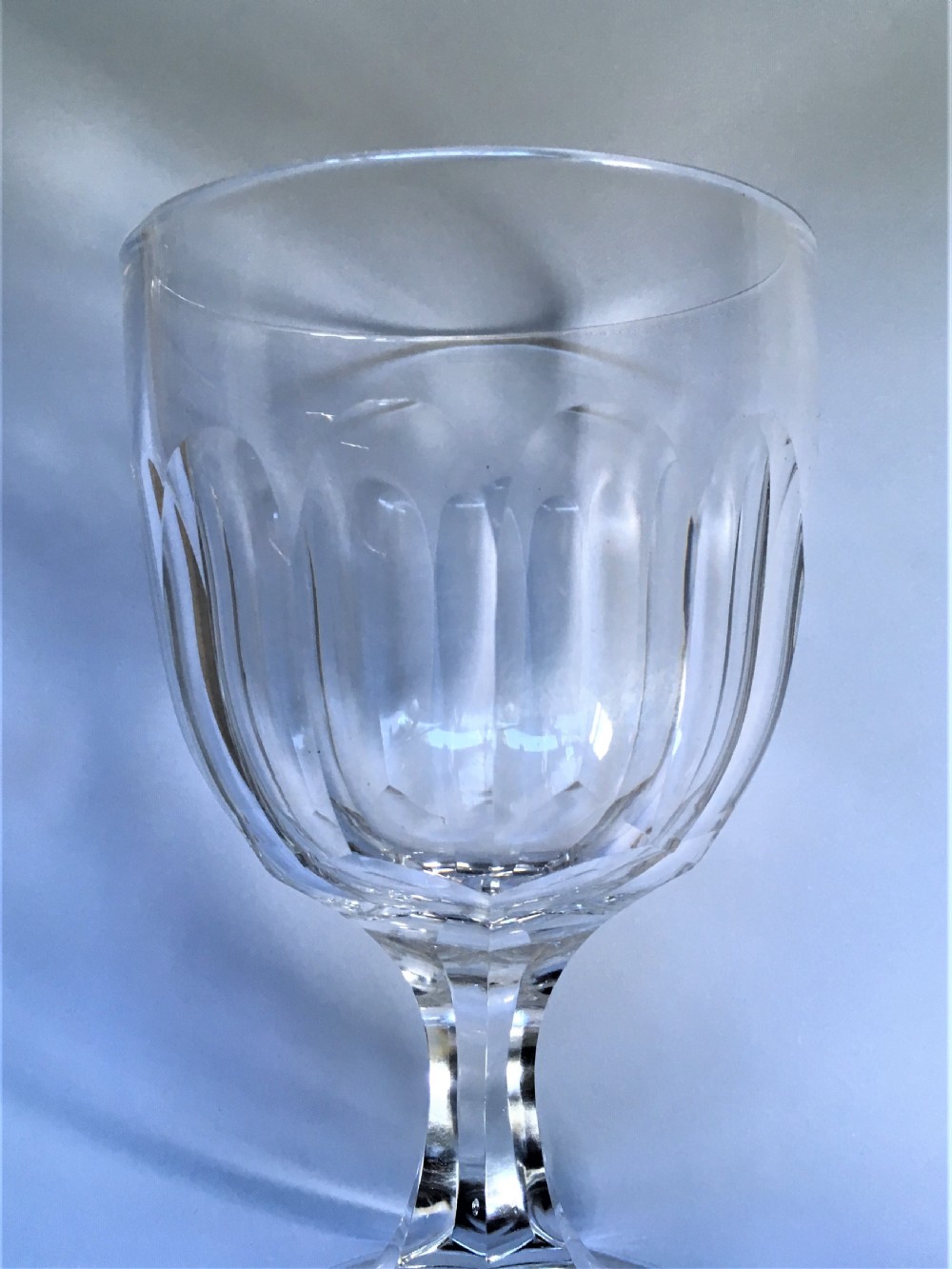 A large pair of Victorian cut glass rummers View VII