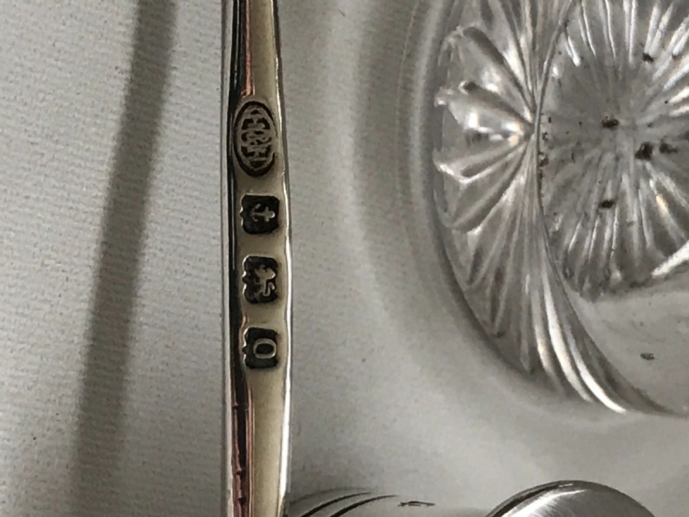 A wonderful silver mounted cayenne bottle & spoon View V