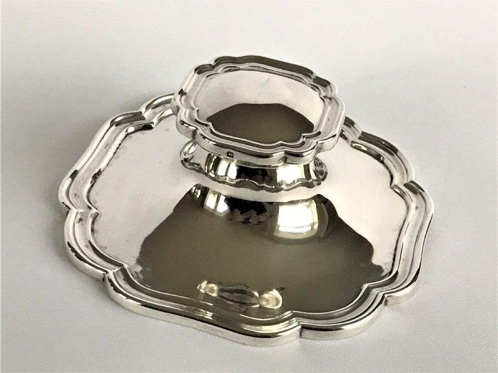 A handsome George V silver inkwell View II