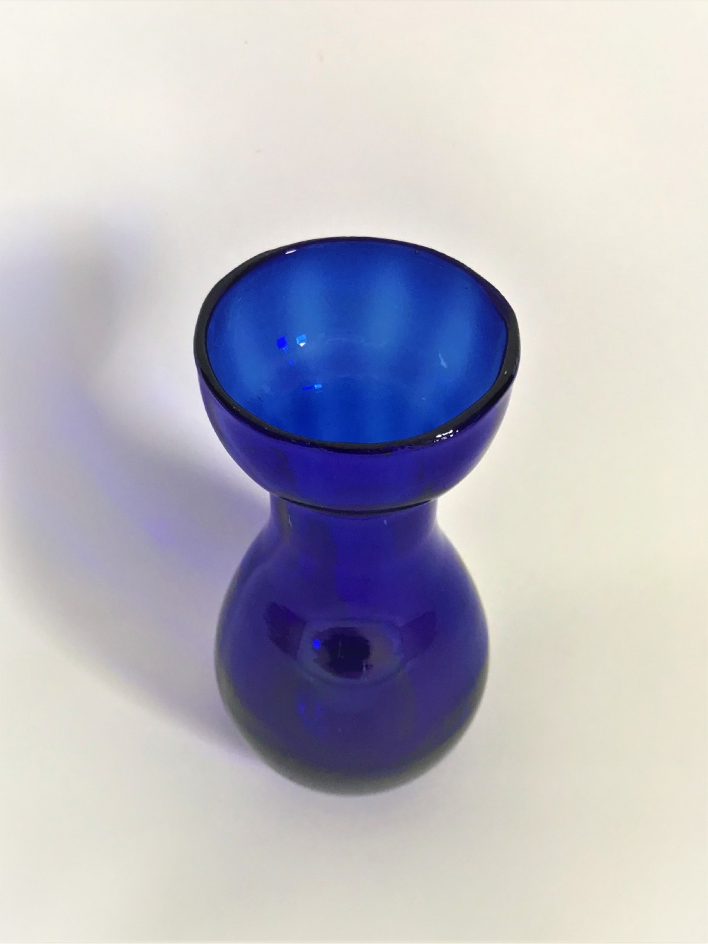 A Bristol Blue Victorian glass hyacinth vase View II