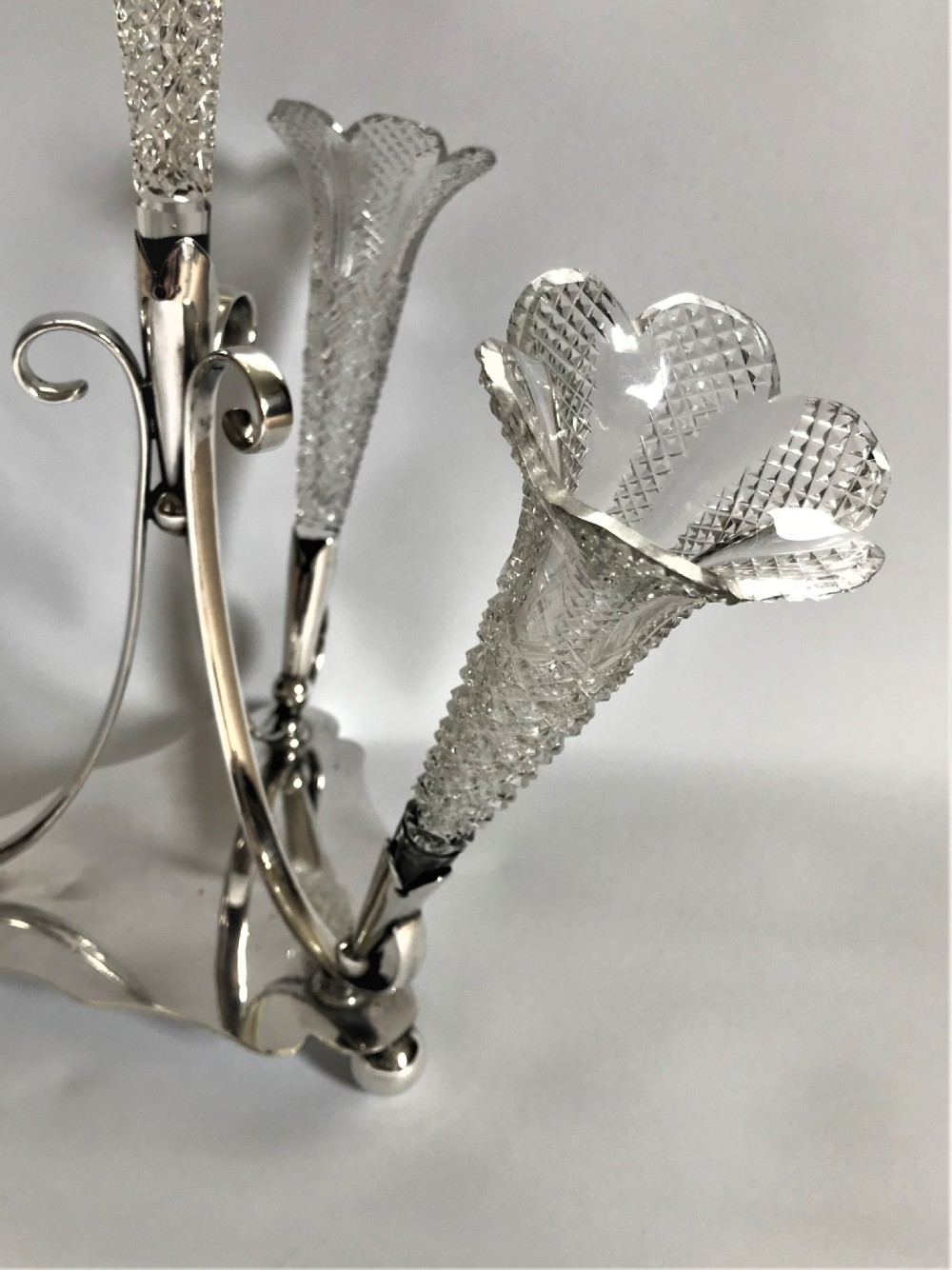 A gorgeous Art Nouveau silver plated epergne View IV