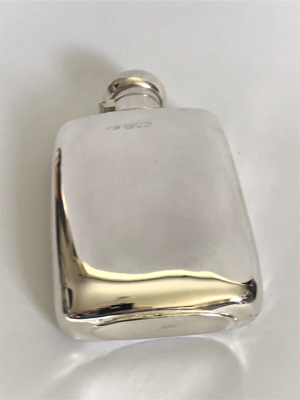 A superb Chester silver Victorian hip flask  View III