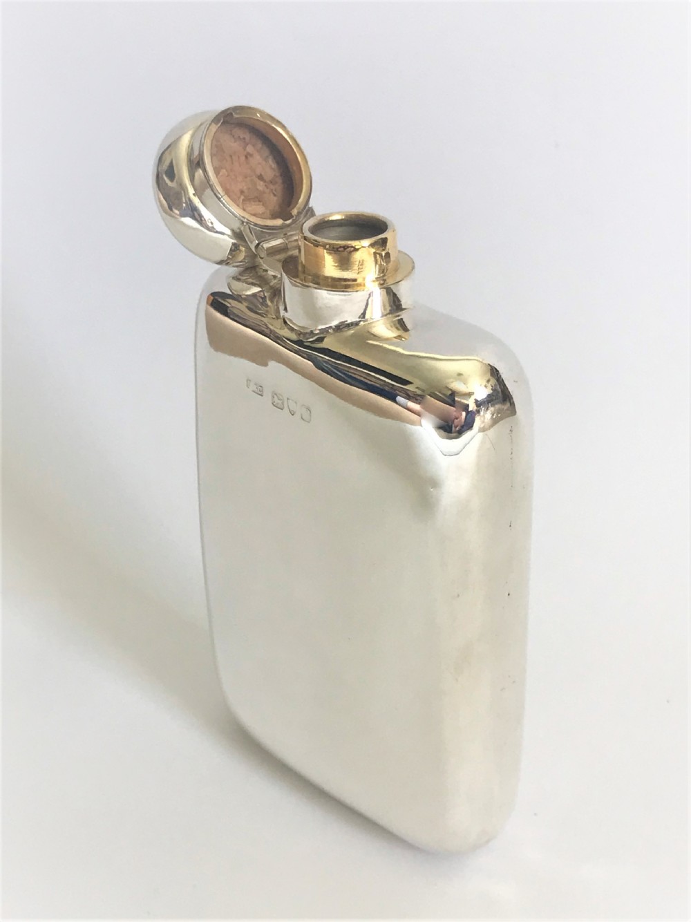 A superb Chester silver Victorian hip flask  View VI