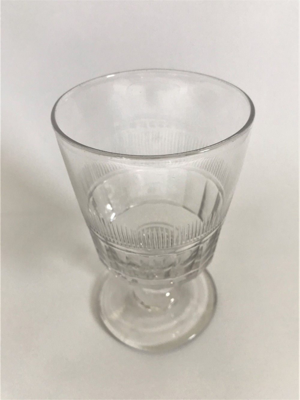 A stylish Regency cut glass bucket rummer View II