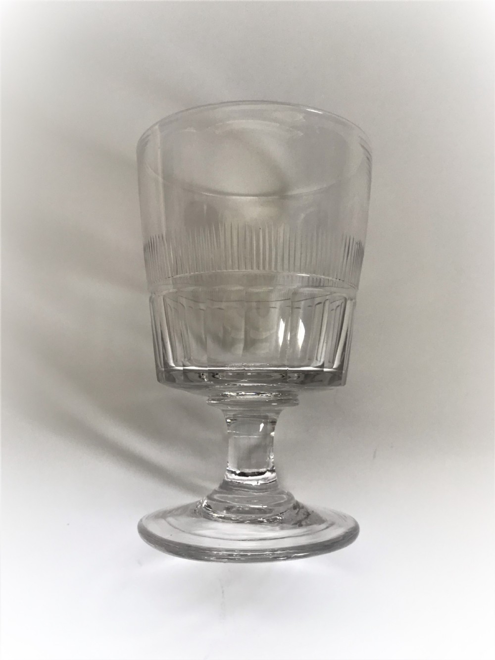 A stylish Regency cut glass bucket rummer View V