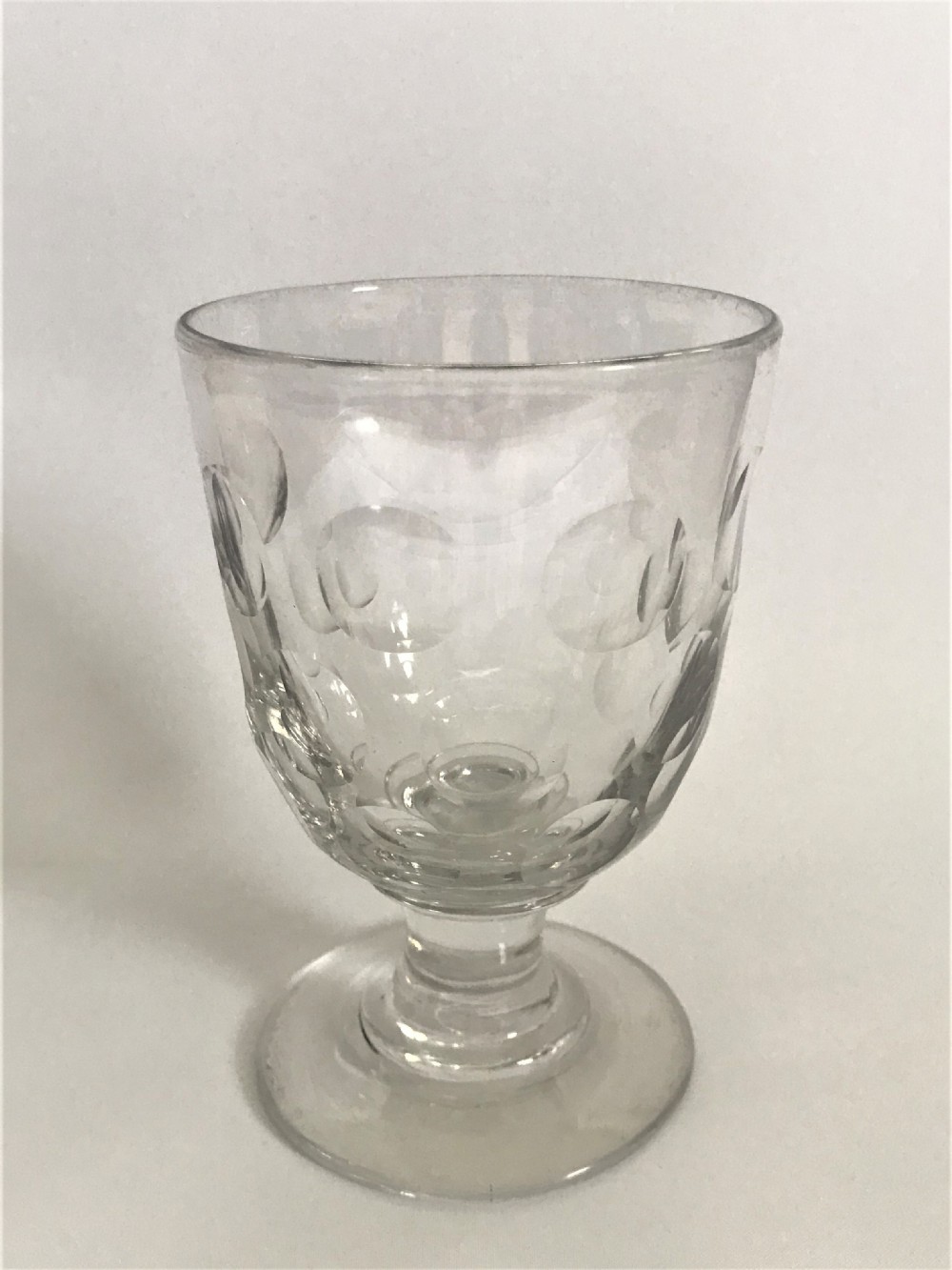 A substantial Victorian cut glass rummer