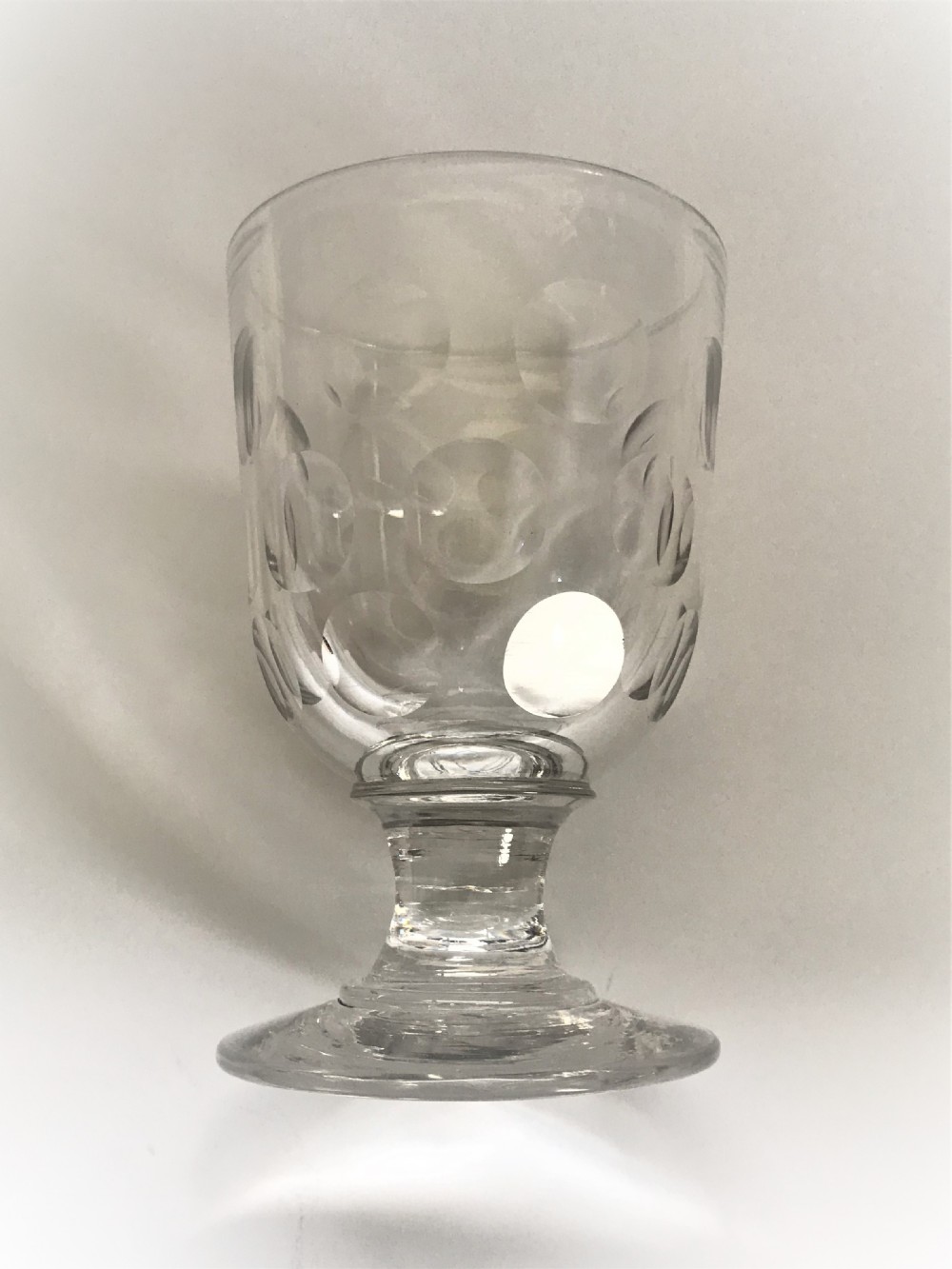 A substantial Victorian cut glass rummer View III