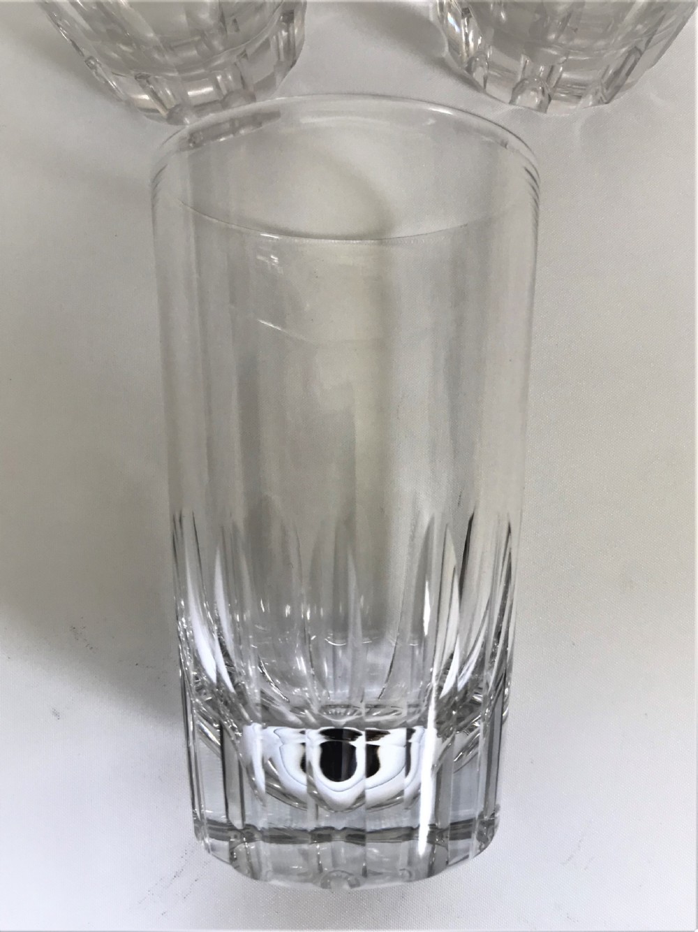 A superb set of 6 Victorian cut glass water tumblers View IV