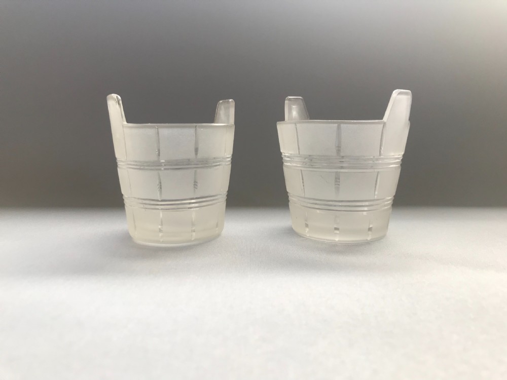 A lovely pair of Victorian 'piggin' condiment tubs View III