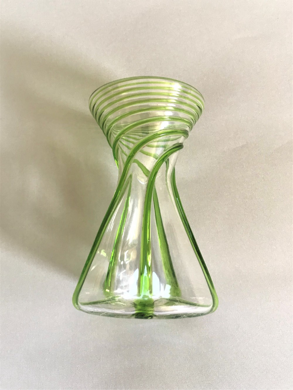 A gorgeous Art Nouveau Stuart Glass posy vase View IV