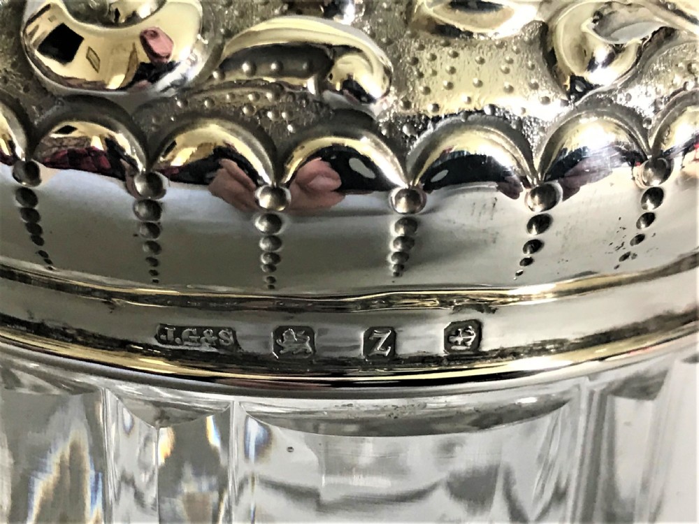 A fabulous Victorian silver topped vanity jar View V