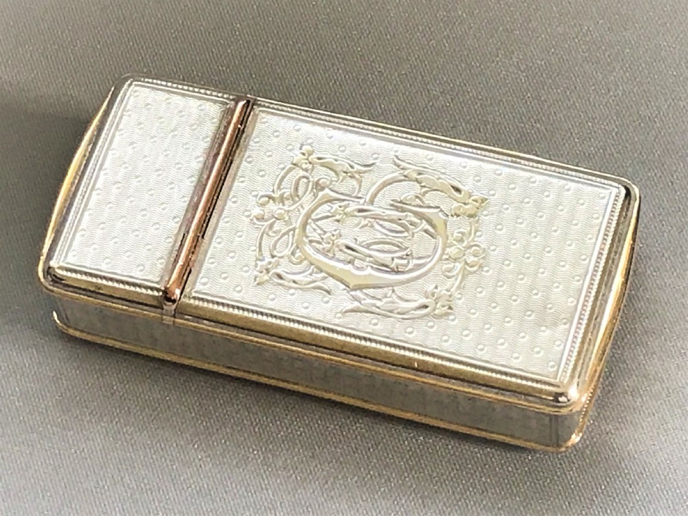 A fabulous French gold & silver vesta/cheroot cutter