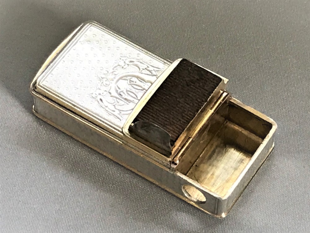 A fabulous French gold & silver vesta/cheroot cutter View V