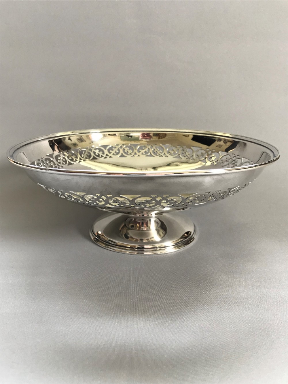 A gorgeous Chester silver pierced fruit bowl View V