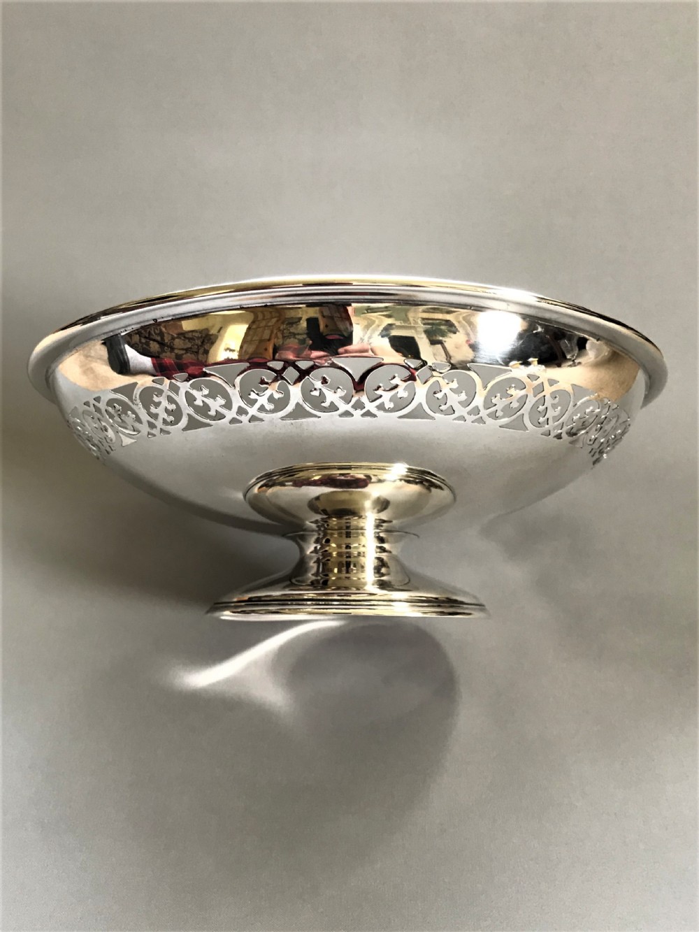 A gorgeous Chester silver pierced fruit bowl View VI