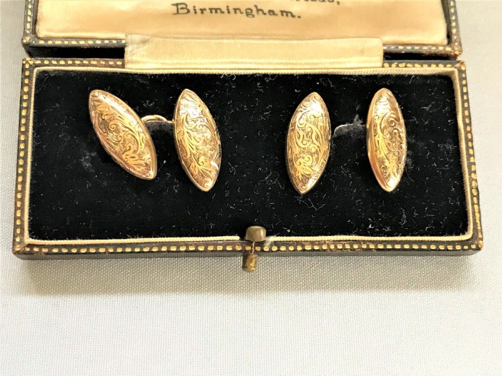 A splendid pair of Victorian 18ct gold cuff links View III