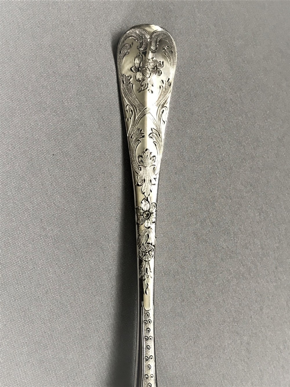 A wonderful pair of George II silver gilt dessert servers View VI