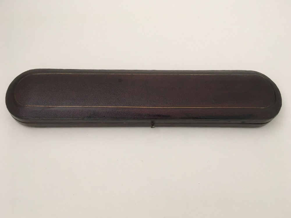 A superb Boxed Victorian Solid Silver Wedding Cake Knife View II