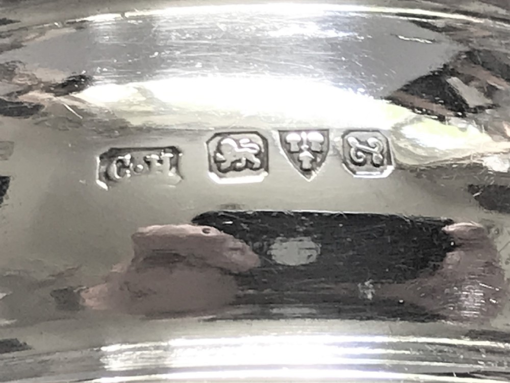 A boxed pair of Chester silver napkin rings View IV