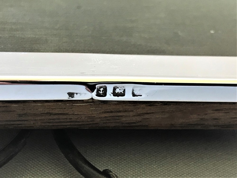 A stylish silver landscape format photo frame View IV