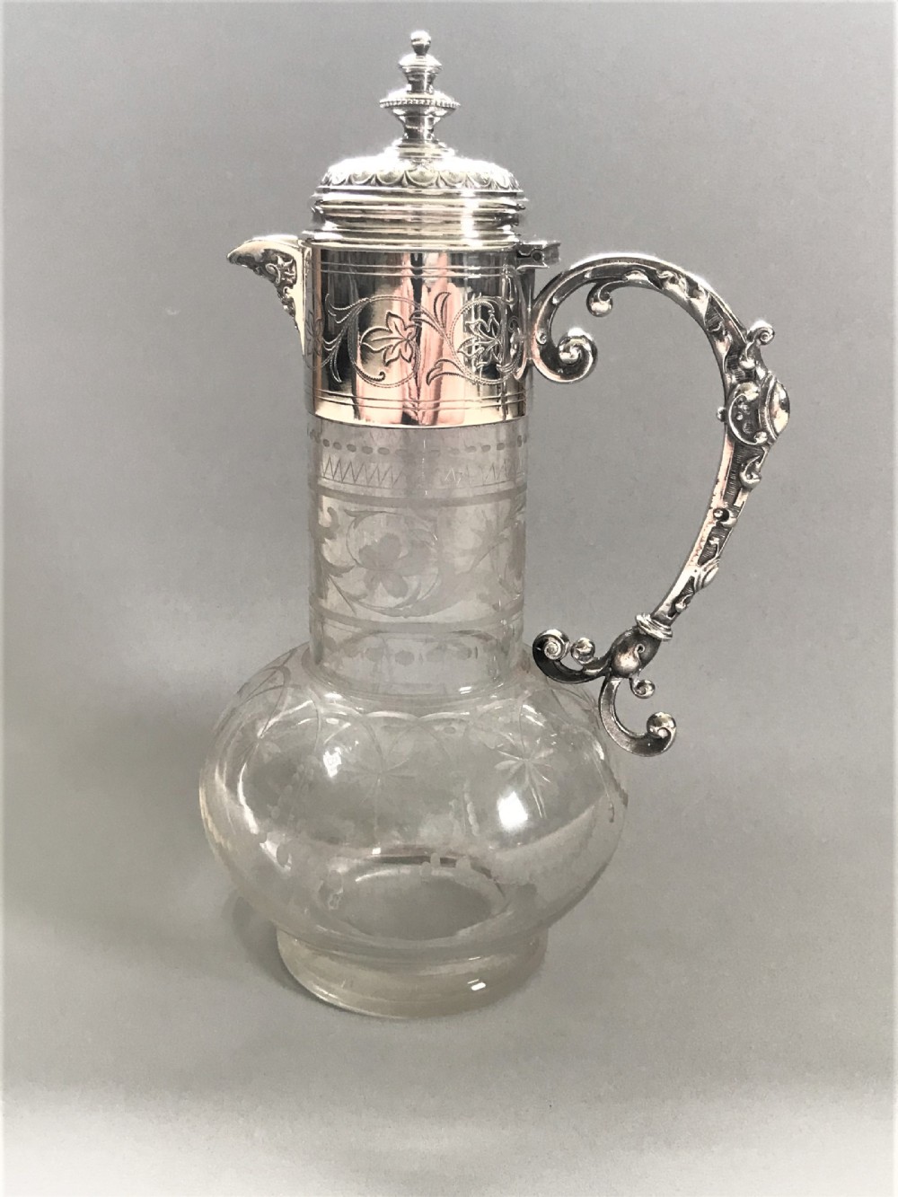 A wonderful WMF silver plated claret jug