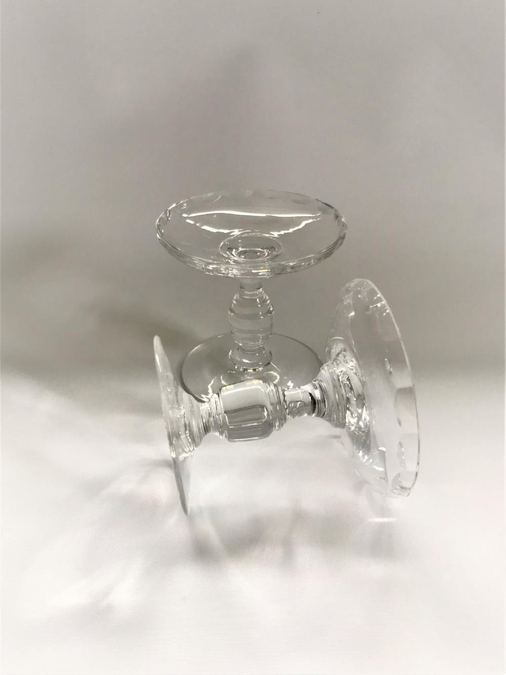 A lovely Pair Of French Cut Glass Candle Holders View IV