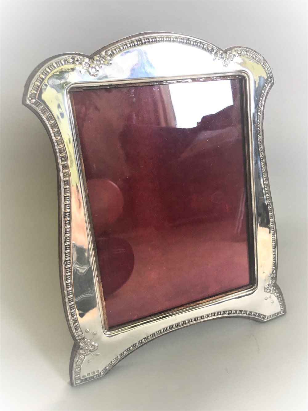 A large George V silver photo frame View II