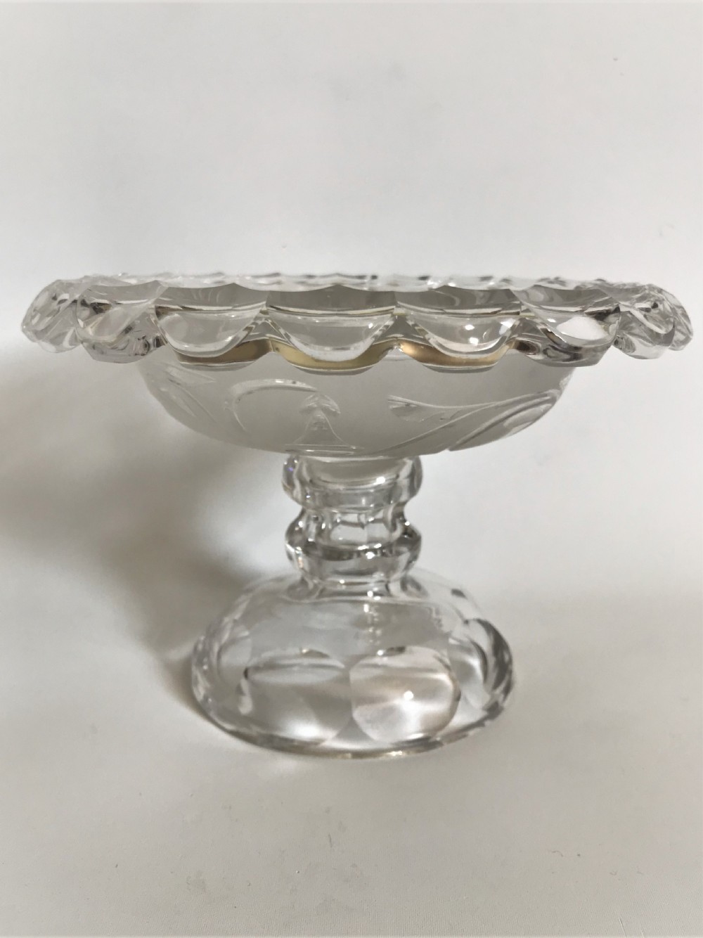 A gorgeous Victorian cut & frosted comport View IV